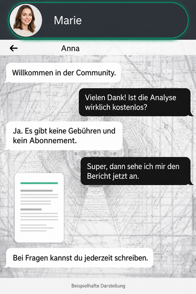 Beispielhafte deutschsprachige Unterhaltung zum kostenlosen Zugang